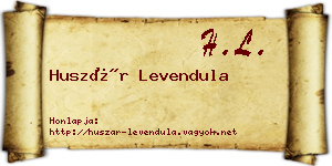 Huszár Levendula névjegykártya